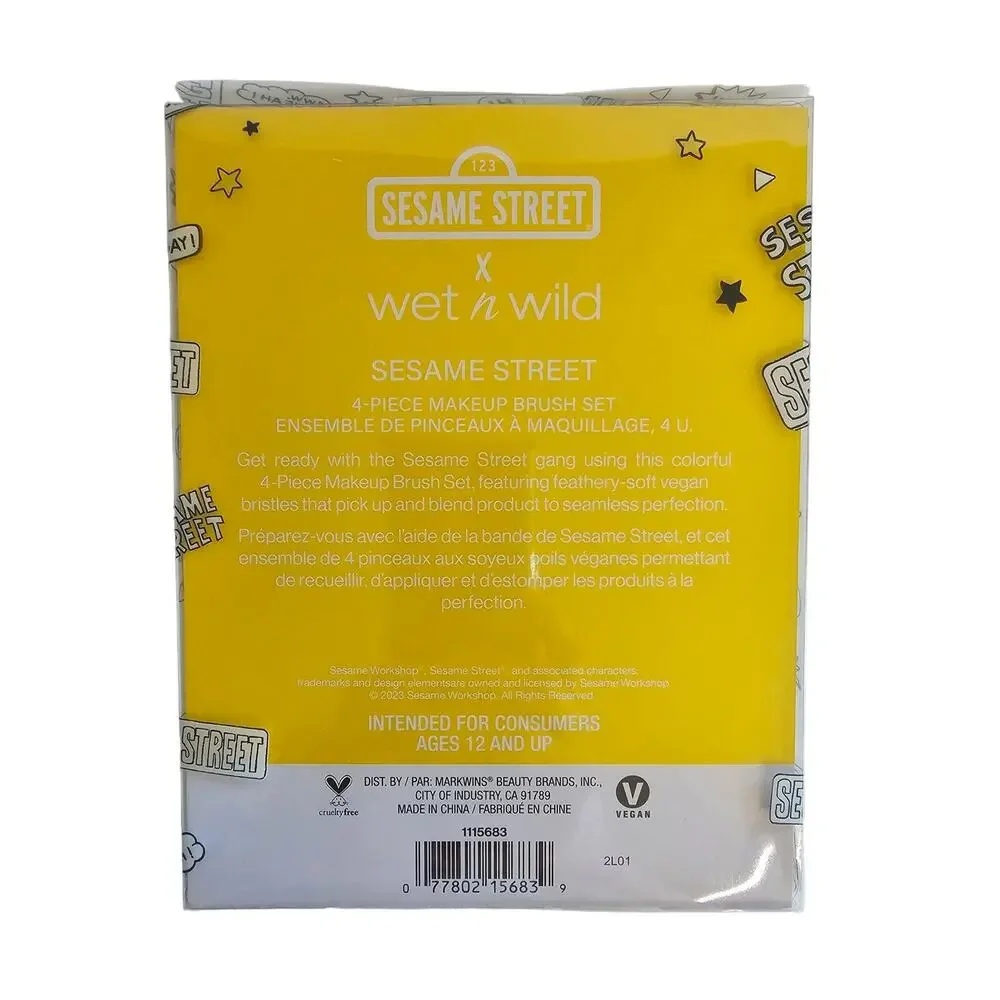 3 WET n WILD Lot SESAME STREET Limited Edition Makeup Brush Mirror Lash Curler - Picture 4 of 7